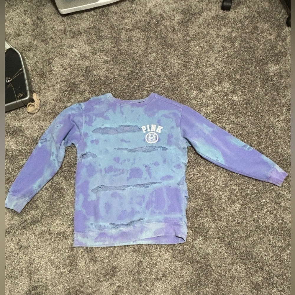 Victoria Secret PINK distressed crewneck